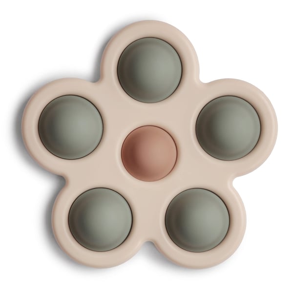 Mushie <mark>F</mark>lower Press Toy - Dried Thyme/Natural/Shif