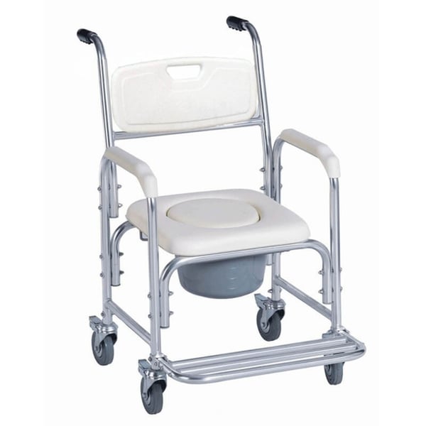 Cadeira Sanitária aluminio braços fixos