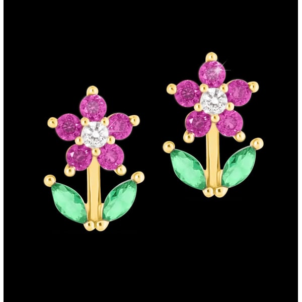 ORECCHINI MEDICAL JEWEL  FLORES C/CIRCONITA