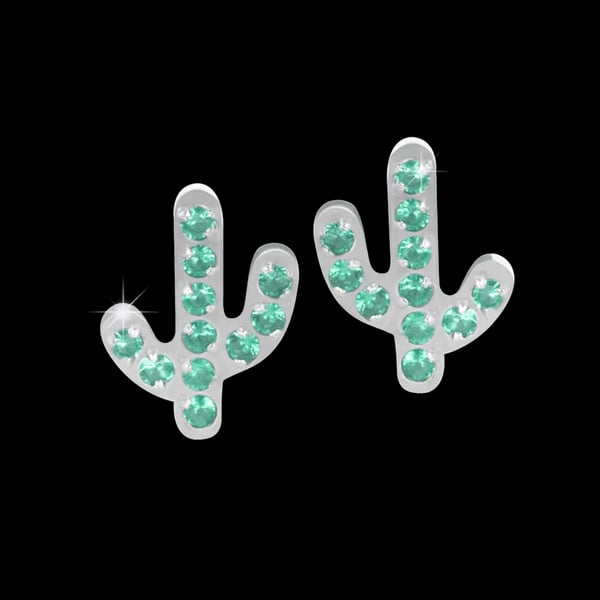 ORECCHINI MEDICAL JEWEL CACTUS 