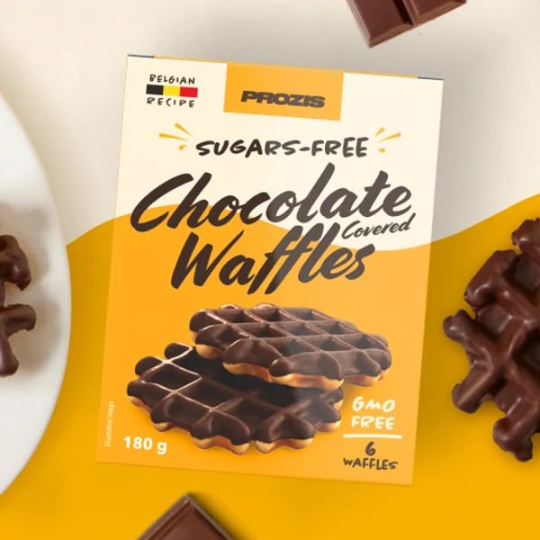 PROZIS 6 x Waffles com Sabor a Chocolate s/ Açúcar