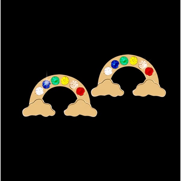 ORECCHINI MEDICAL JEWELS ARCOBALENO SOLE NUVOLA