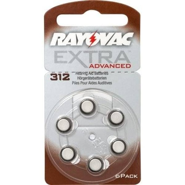 PILHA 312AE X 6 PILHAS P/ APARELHOS AUDIT