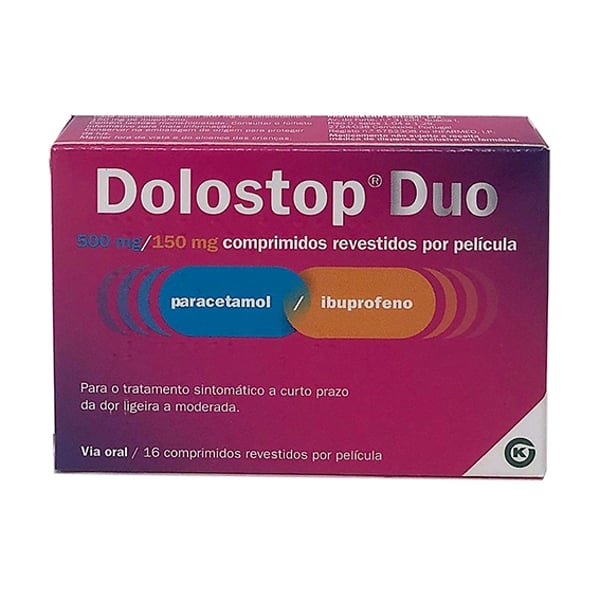 Dolostop Duo, 150/500 mg x 16 comp rev