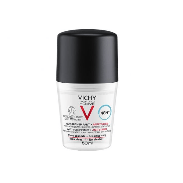 Vichy Homme Deo Roll On Manchas 50ml