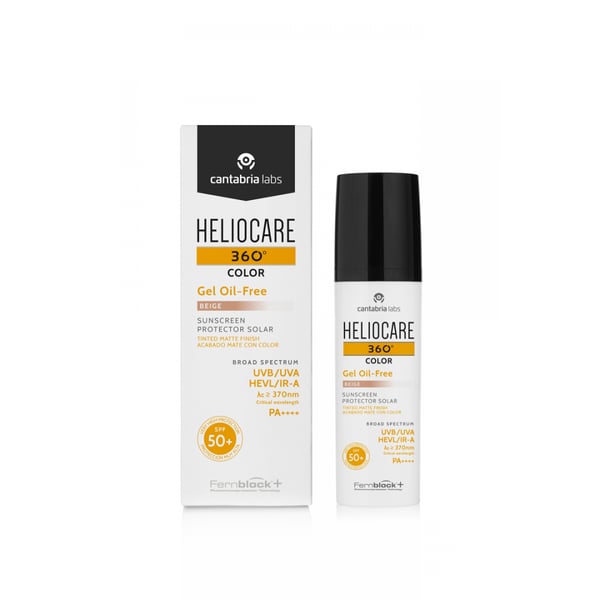 Heliocare360 Oilf Gelcor 50+ Mate 50ml Bege