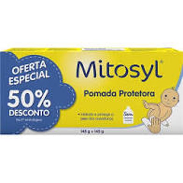 Mitosyl Duo Pomada protetora 2 x 145 g com Desconto de 50% na 2ª Embalagem