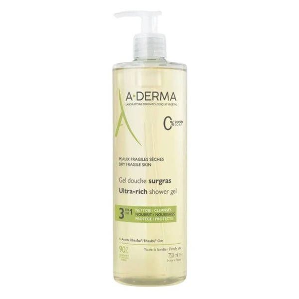 A-Derma Gel Duche Ult Rico 750ml,  