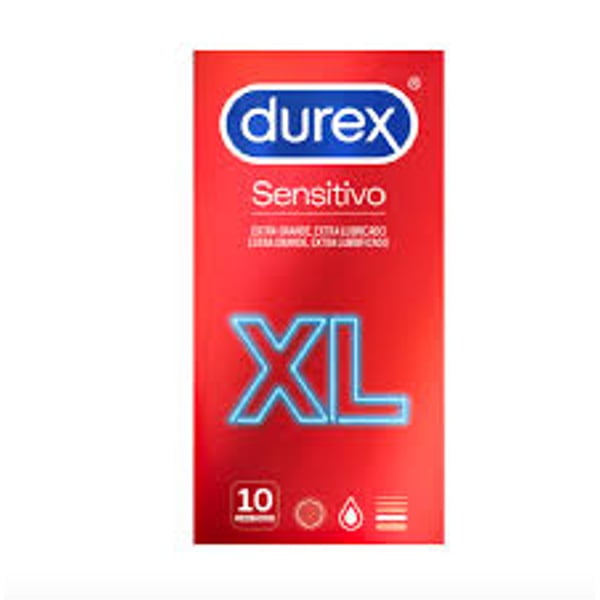 Durex Sensitivo Preservativo Xl X10