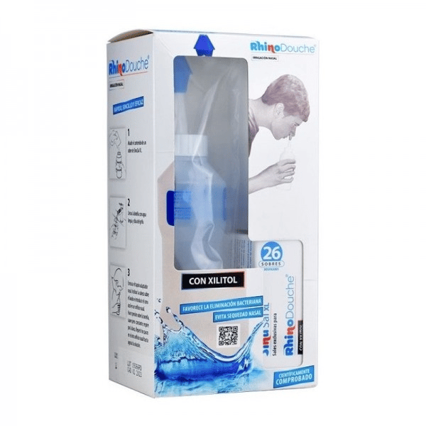 Irrigação Nasal Garrafa + Sal XL Sais de irrigação com xilitol 26 Saqueta(s) 5 g