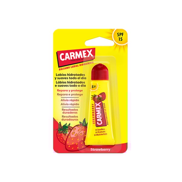 Carmex Tubo Hid Lab Morango Spf15 10G,  