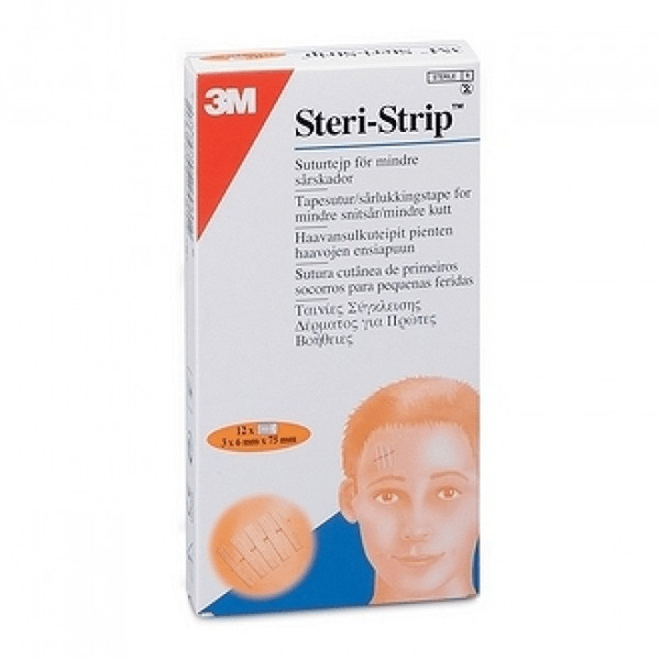 Steri Strip <mark>F</mark>ita Sutura 6x75 Mm X 3 sutura