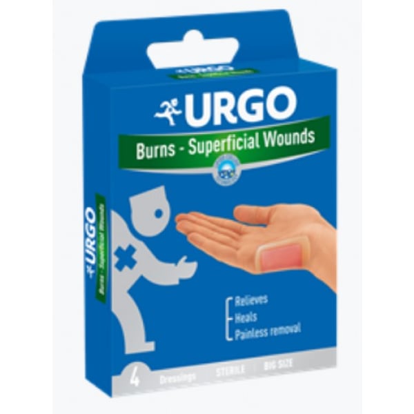 Urgo Queimaduras Penso Esteril Grd X 4