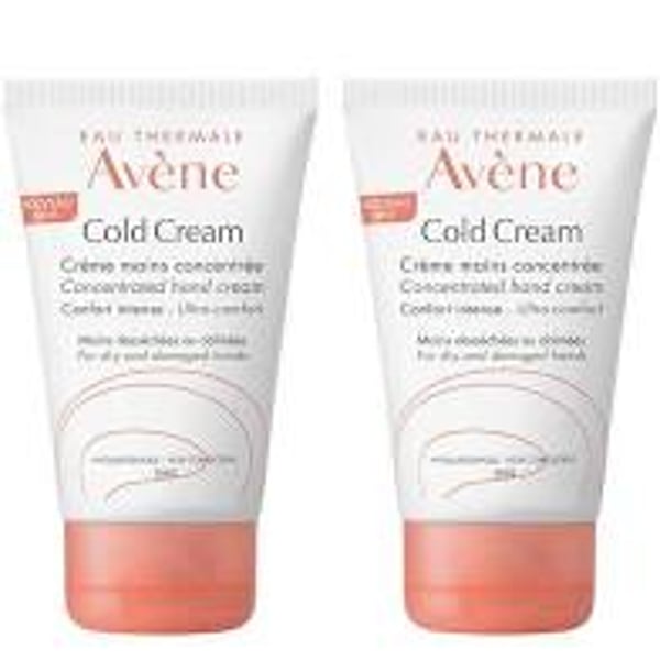 Avène Cold Cream Creme Mãos Concentrado 2 x 50 ml com Desconto na 2ª Embalagem