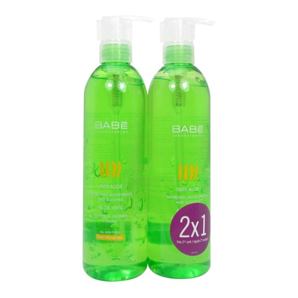 Babé Corporal Duo Gel Corpo 100% Aloé Vera Refrescante 2 x 300 ml