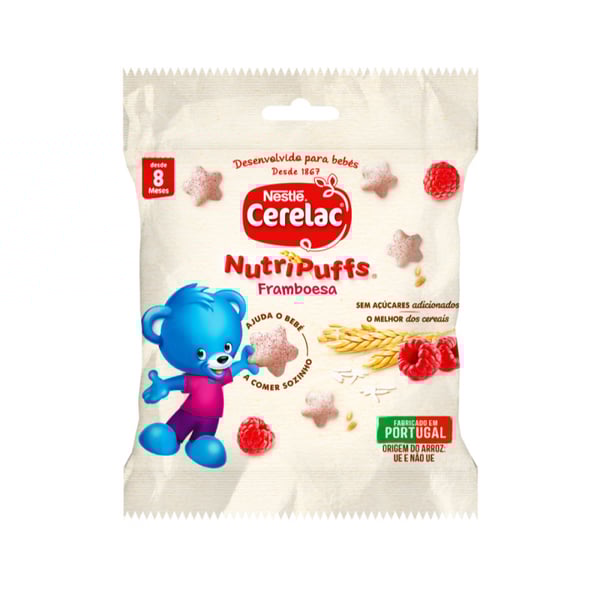 Cerelac Nutripuff Snack Framboesa7G 8M+,  