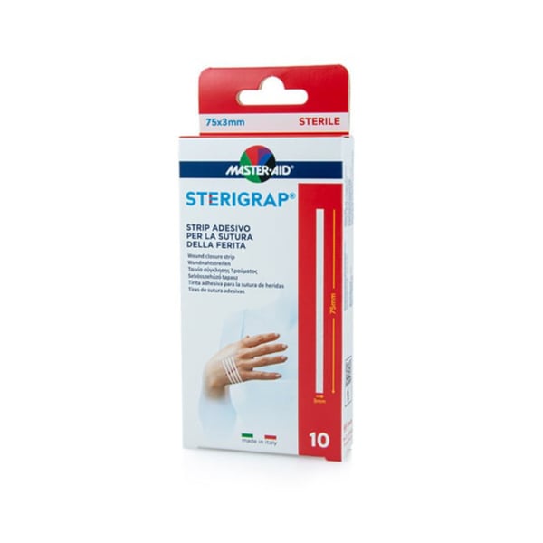 M-Aid Sterigrap Tira Sutura 75X3Mm X10