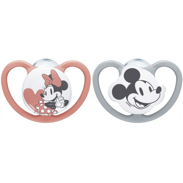 Nuk Space Disney Minnie Chup Silic 0-6M X2,  