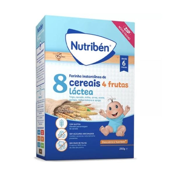 Nutriben Farinhas 8 Cereais 4 Frut La 250G