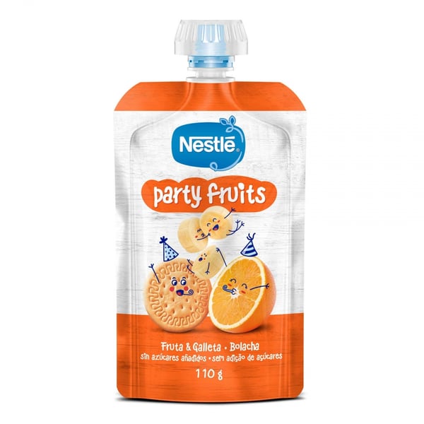 Nestle Pacotinho Fruta/Bolacha110g 12M+,  