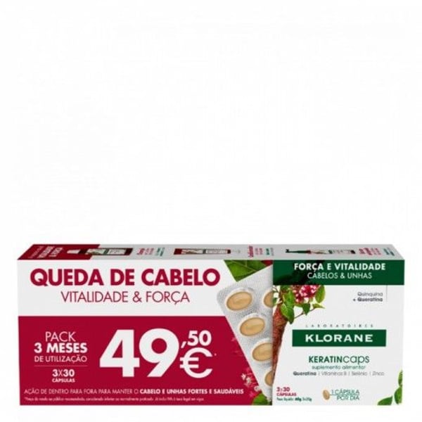 Klorane Capilar Keratincaps X30-40%