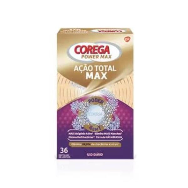 Corega Ação Total Max Pst Efev Limp X36,  
