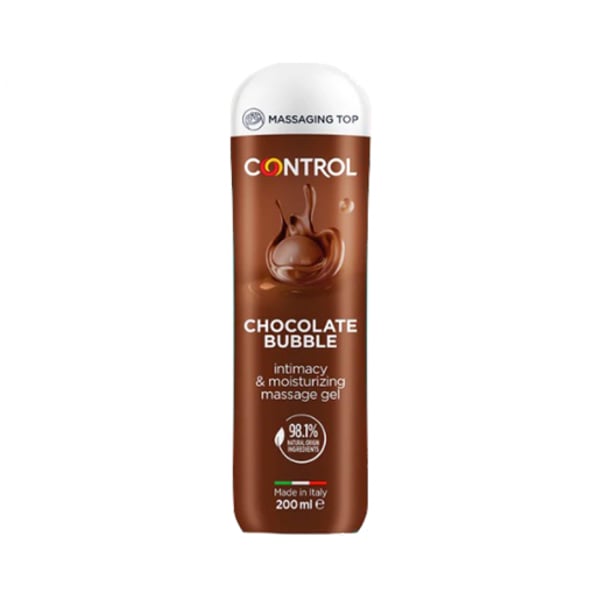 Control Gel Massag Bubble Chocol 200ml,  