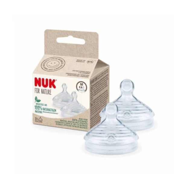 Nuk Nature Tet Silic M X2,  