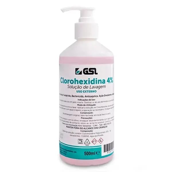 Gsl Clorohexidina 4% Sol Lavagem 500Ml,