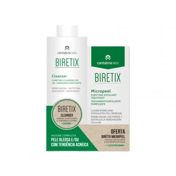Biretix Cleanser 200ml+Of Micropeel 50