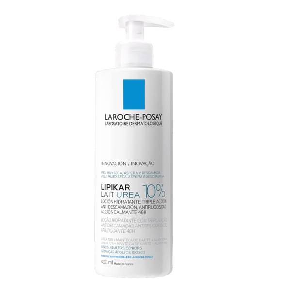 LRPosay Lipikar Leite Ureia 10% 400Ml,  