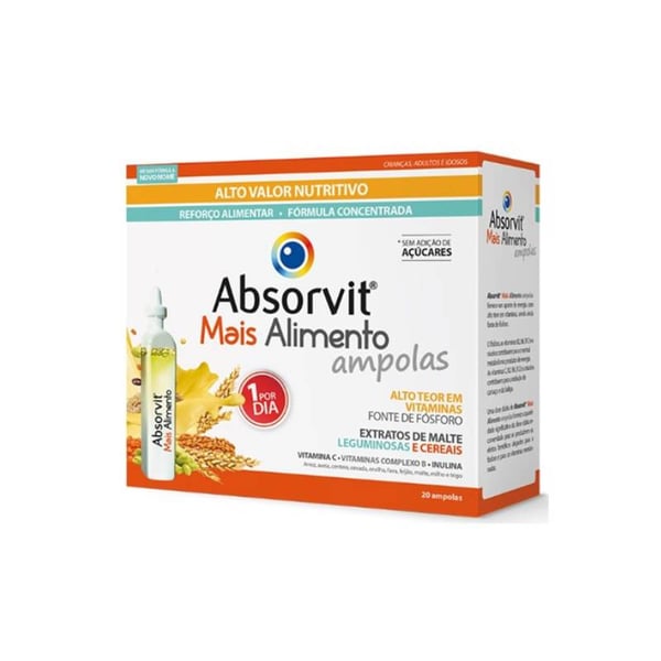 Absorvit Mais Alimento Sol Amp X20,   sol oral amp