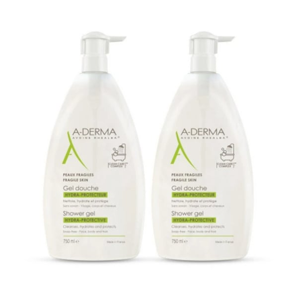 A-Derma Gel Duche Hidr 750mlX2 Dsc50%2U