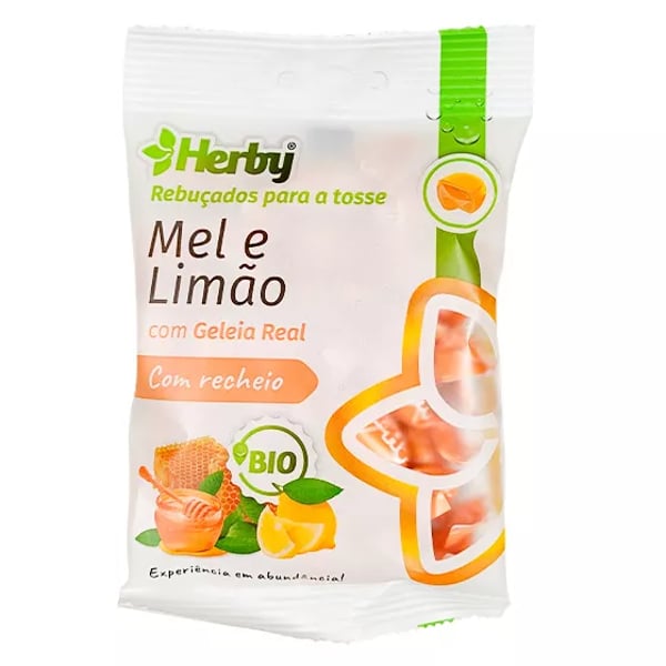 Herby Reb Bio C/recheio Mel Limão 60g,  