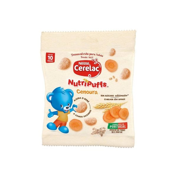 Cerelac Nutripuffs Cenoura 7g 10M+,  