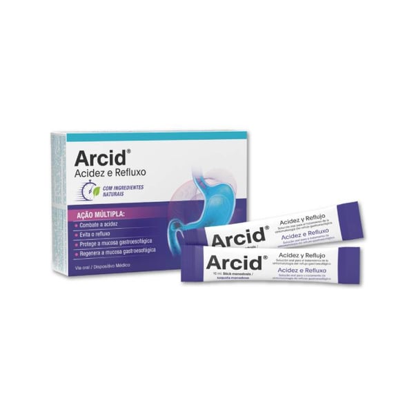 Arcid Solução Oral Saq 10ml X12,  