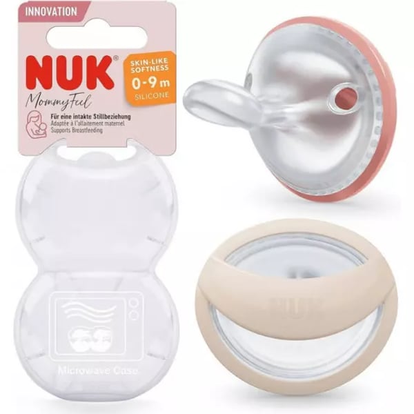 Nuk Mommy Feel Chup Silic 0-9m Rosa X2,  