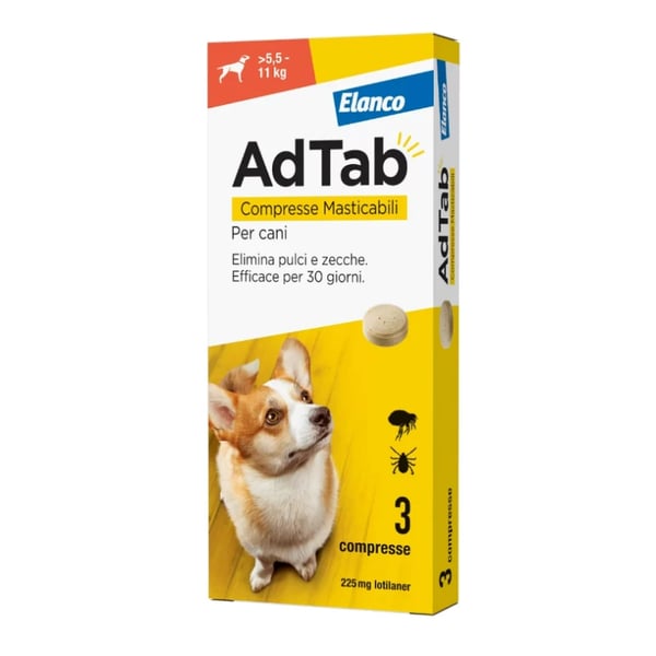 AdTab Comp 225Mg Cão >5,5-11Kg
