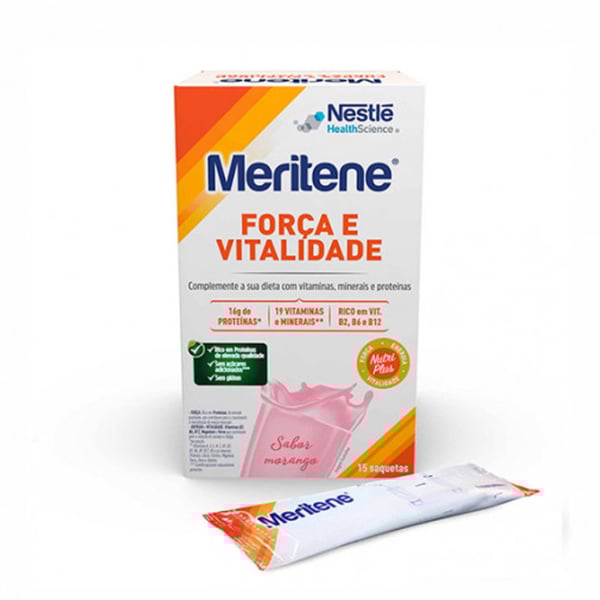 Meritene Morango Cart Po X 15 pó saq