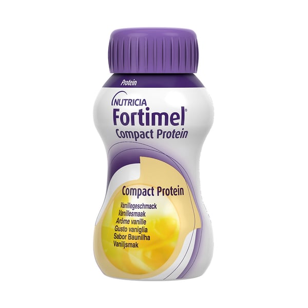 Fortimel Compact Protein Baunilha 125ml X4,   sol oral frasco