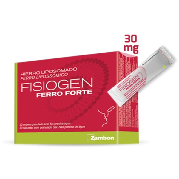 Fisiogen Ferro Forte Saq Grn X 30 gran saq