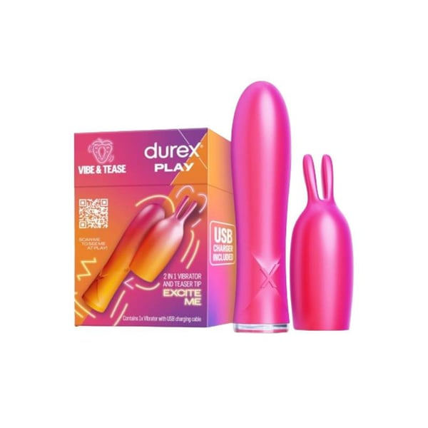 Durex 2 In 1 Vibrator And Teaser Tip
