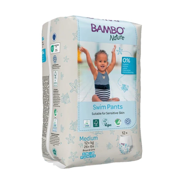 Bambo Nature Fralda Swim M 12kg+ X12,