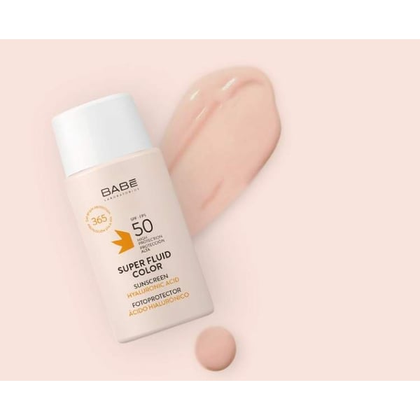 Babe Super Fluid Matif C/Cor SPF50 50Ml,  