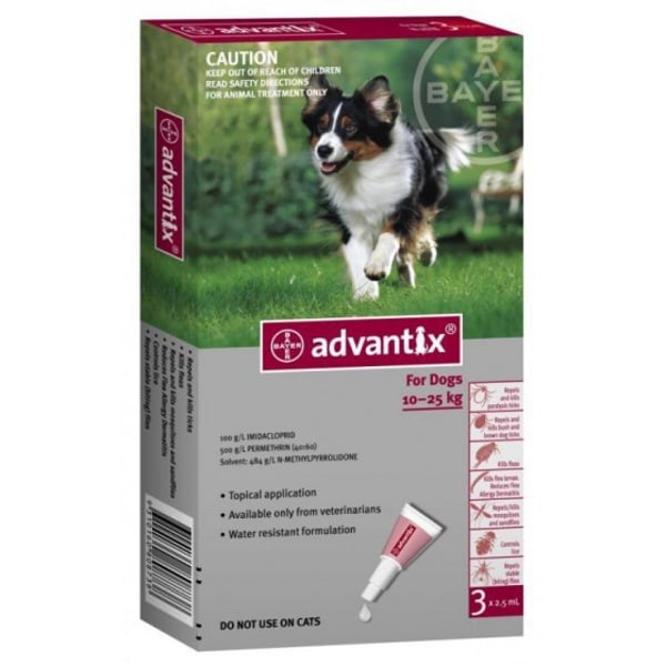 Advantix Cao Sol Uncao 2,5mlx4 10-25kg