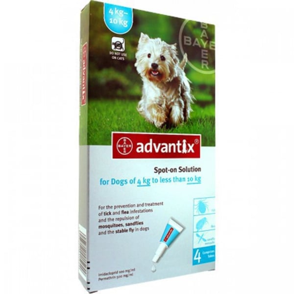Advantix Cao Sol Uncao 1mlx4 4-10 Kg
