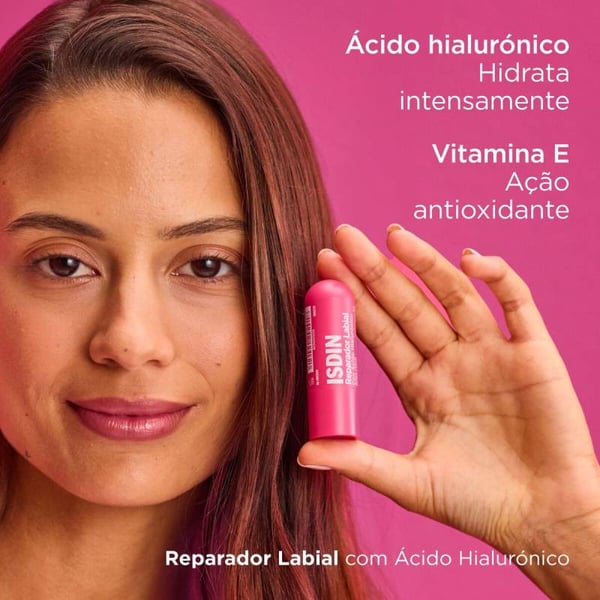 Isdin Reparador Labial Stick 4G Rosa,  