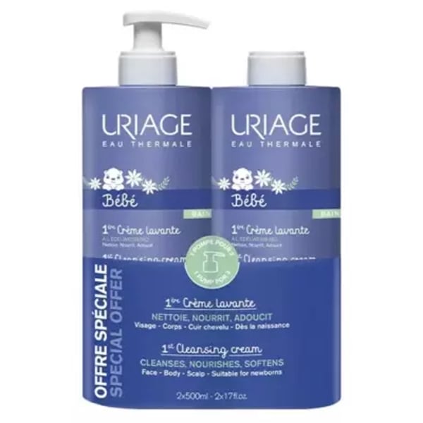 Uriage Bebe 1ºCr Lav + Eco Pack 500X2