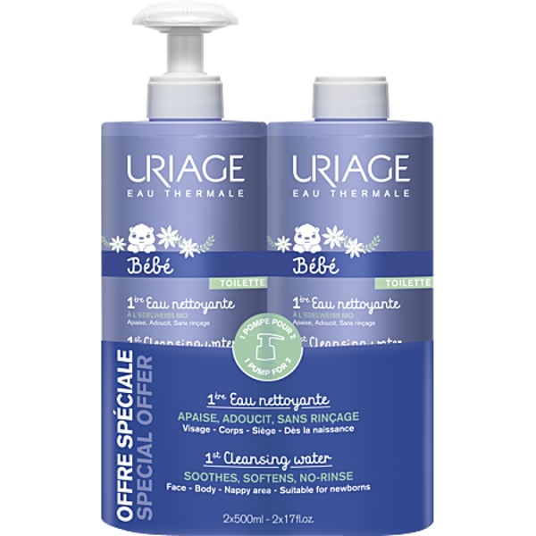 Uriage Bebe 1º Eau + Eco Pack 500MlX2
