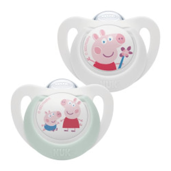 Nuk Star Peppa Pig Chup Silic 6-18M X2